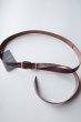 画像6: FOLL       firstclass leather basic belt・brown (6)