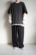 画像14: phebus       LAYERED T-SHIRTS・CHARCOAL×IVORY S5 (14)