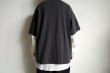 画像13: phebus       LAYERED T-SHIRTS・CHARCOAL×IVORY S5 (13)