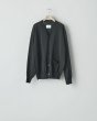 画像1: ssstein         WOOL SILK KNIT TUCKED CARDIGAN・BLACK (1)