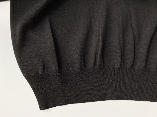 画像3: ssstein         WOOL SILK KNIT TUCKED LS・BLACK (3)