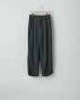 画像1: ssstein          VIS/LI TWILL WIDE EASY TROUSERS・BLACK (1)