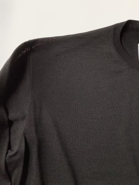 画像4: ssstein         WOOL SILK KNIT TUCKED LS・BLACK (4)