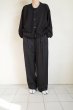 画像13: ssstein         WOOL SILK KNIT TUCKED CARDIGAN・BLACK (13)