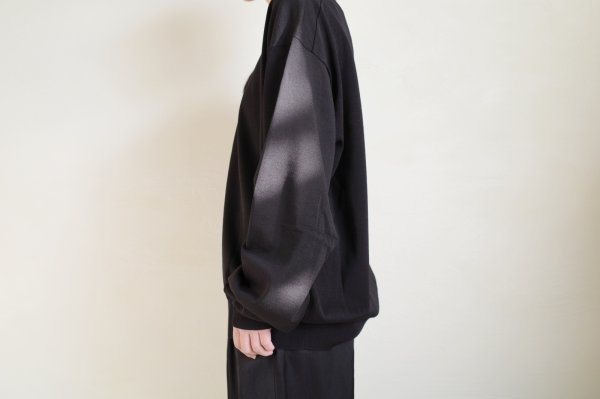 画像7: ssstein         WOOL SILK KNIT TUCKED LS・BLACK (7)