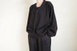 画像14: ssstein         WOOL SILK KNIT TUCKED CARDIGAN・BLACK (14)