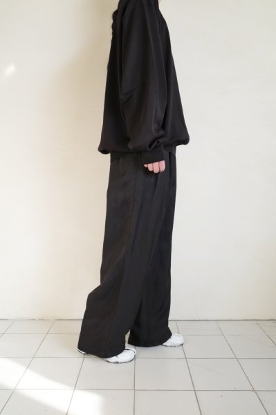 画像11: ssstein         WOOL SILK KNIT TUCKED LS・BLACK (11)