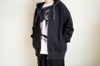 画像20: UNTRACE        ZIP HOODIE・BLACK (20)