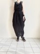 画像14: ANTHEM A        COTTON SILK DRAPE BUSTLE DRESS・BLACK (14)