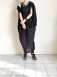 画像16: ANTHEM A        COTTON SILK DRAPE BUSTLE DRESS・BLACK (16)