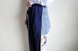 画像15: BODYSONG.      VINTAGE DENIM/T-SHIRT RECONSTRUCTION TRACK DOUBLE KNEE PANTS B (15)