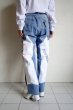 画像10: BODYSONG.      VINTAGE DENIM/T-SHIRT RECONSTRUCTION TRACK DOUBLE KNEE PANTS B (10)