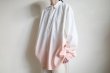 画像16: FOLL       cotton serge gradation shirt・pink (16)