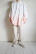 画像15: FOLL       cotton serge gradation shirt・pink (15)