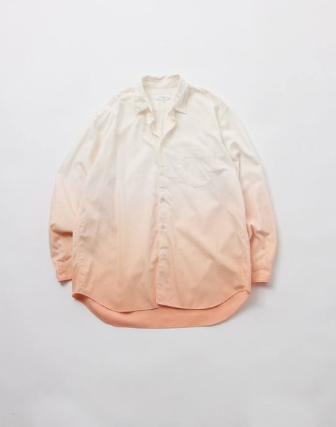 画像1: FOLL       cotton serge gradation shirt・pink (1)