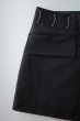 画像3: fluss       tailored wrap skirt・black (3)