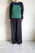 画像10: fluss       holter neck long sleeve T-shirts・navy/green (10)