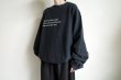 画像17: Fujimoto       overdyed sweatshirt "BROKEN THINGS"・BLACK (17)