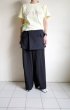 画像12: fluss       tailored wrap skirt・black (12)