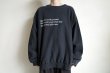 画像9: Fujimoto       overdyed sweatshirt "BROKEN THINGS"・BLACK (9)