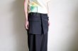 画像13: fluss       tailored wrap skirt・black (13)