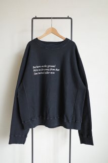 Fujimoto Burned Sweat Shirts with Wings・WHITE - tity