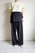 画像8: fluss       tailored wrap skirt・black (8)