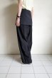 画像10: fluss       tailored wrap skirt・black (10)