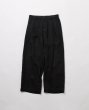 画像1: FOLL       wet linen wardrobe trouser・black (1)