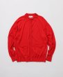 画像1: FOLL       washable wool knit shirt・red (1)