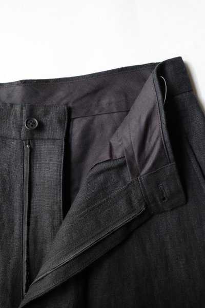 画像2: FOLL       wet linen wardrobe trouser・black