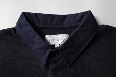 画像1: FOLL       dry cotton rugby shirt・navy