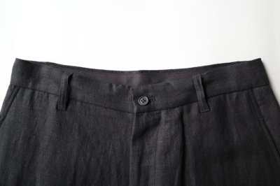 画像1: FOLL       wet linen wardrobe trouser・black