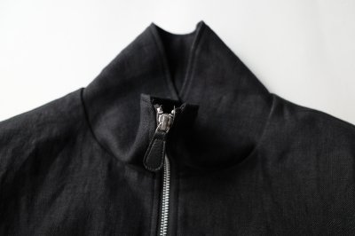 画像1: FOLL       wet linen track jacket・black