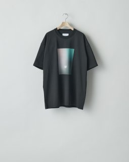 【stein】PRINT TEE - BLACK stein | シュタイン PRINT TEE（MERCERISED COTTON）- HAND