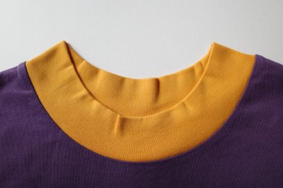 画像1: VOTE MAKE NEW CLOTHES       BI COLOR S/S T SHIRT・purple