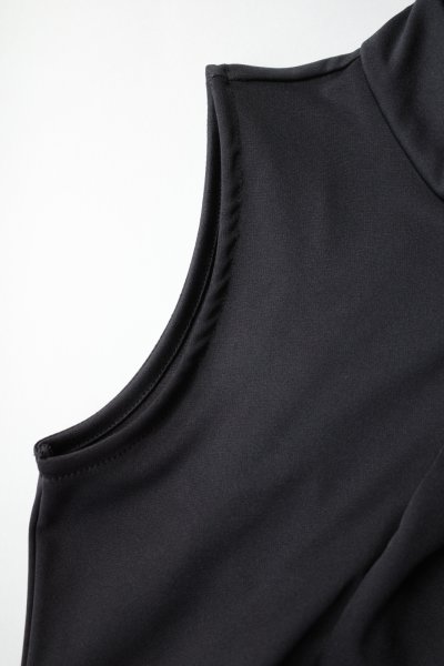 画像2: HOUGA       wave sleeveless tops・BLACK