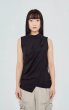 画像6: HOUGA       wave sleeveless tops・BLACK (6)