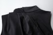 画像12: HOUGA       wave sleeveless tops・BLACK (12)