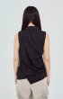 画像7: HOUGA       wave sleeveless tops・BLACK (7)