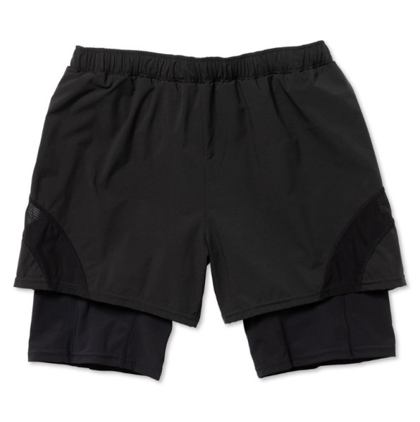 画像1: ROTOL        20%OFF SHEER MESH LAYERED SHORTS・BLACK (1)