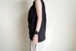 画像15: HOUGA       wave sleeveless tops・BLACK (15)