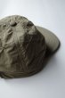画像7:  GARBAGE      SOFT BRIM 6 PANEL CAP (BIG PEACE)・DK.OLIVE×WHITE EMB (7)