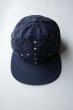 画像5:  GARBAGE      SOFT BRIM 6 PANEL CAP (BIG PEACE)・NAVY×WHITE EMB (5)