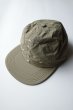 画像4:  GARBAGE      SOFT BRIM 6 PANEL CAP (BIG PEACE)・DK.OLIVE×WHITE EMB (4)