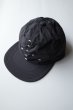 画像4:  GARBAGE      SOFT BRIM 6 PANEL CAP (BIG PEACE)・BLACK×WHITE EMB (4)