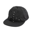 画像1:  GARBAGE      SOFT BRIM 6 PANEL CAP (BIG PEACE)・BLACK×WHITE EMB (1)