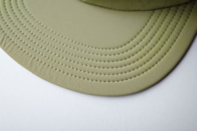 画像1:  GARBAGE      SOFT BRIM 6 PANEL CAP (BIG PEACE)・LT.OLIVE×WHITE EMB