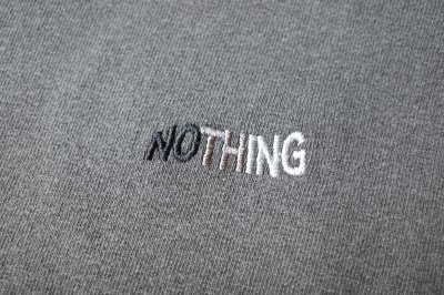 画像2: renewces       "front switching embroidery T-sh"・shadow×monotone NOTHING