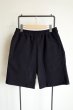 画像1: renewces       "combi shorts of different materials"・black×corduroy (1)